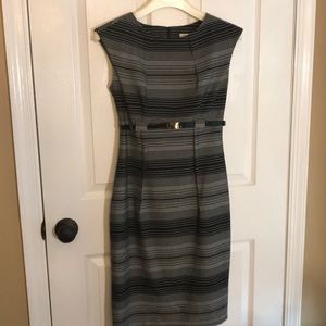 Calvin Klein sleeveless women’s dress 0 black grey
